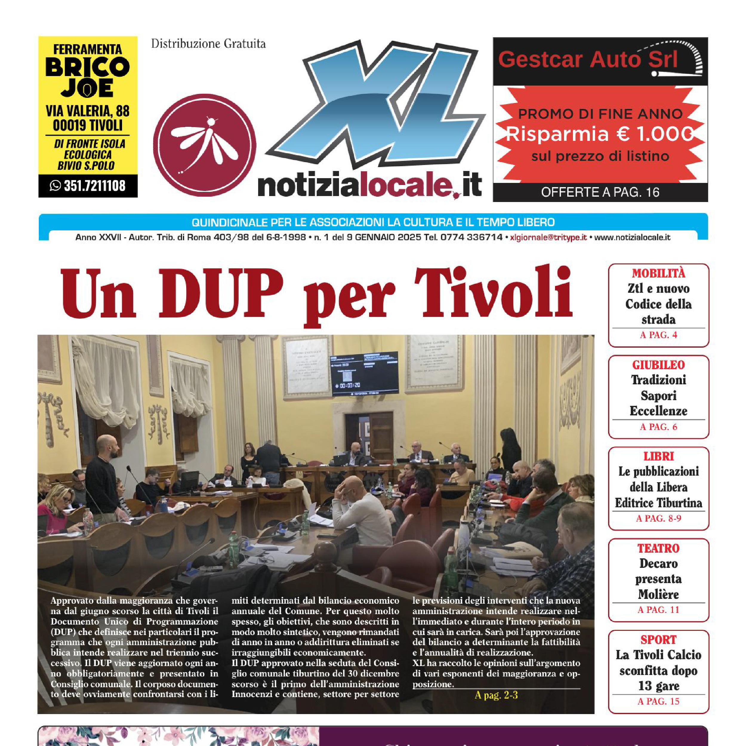 XLGIORNALE: il primo numero del 2025