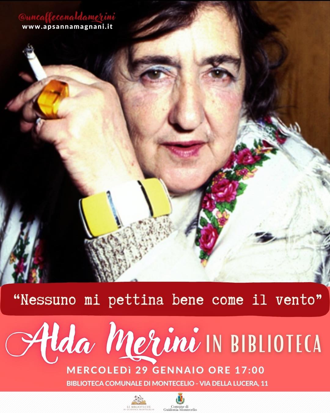 Un caffè con Alda Merini alla biblioteca di Montecelio