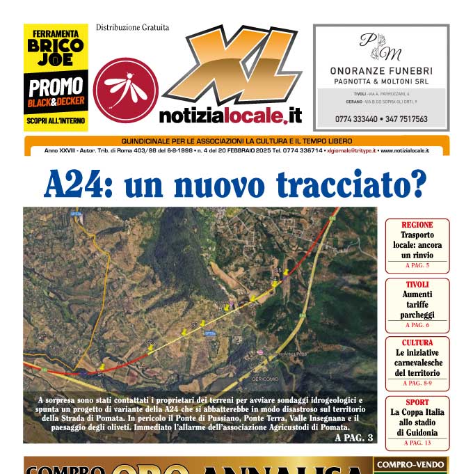 XL GIORNALE del 20 febbraio