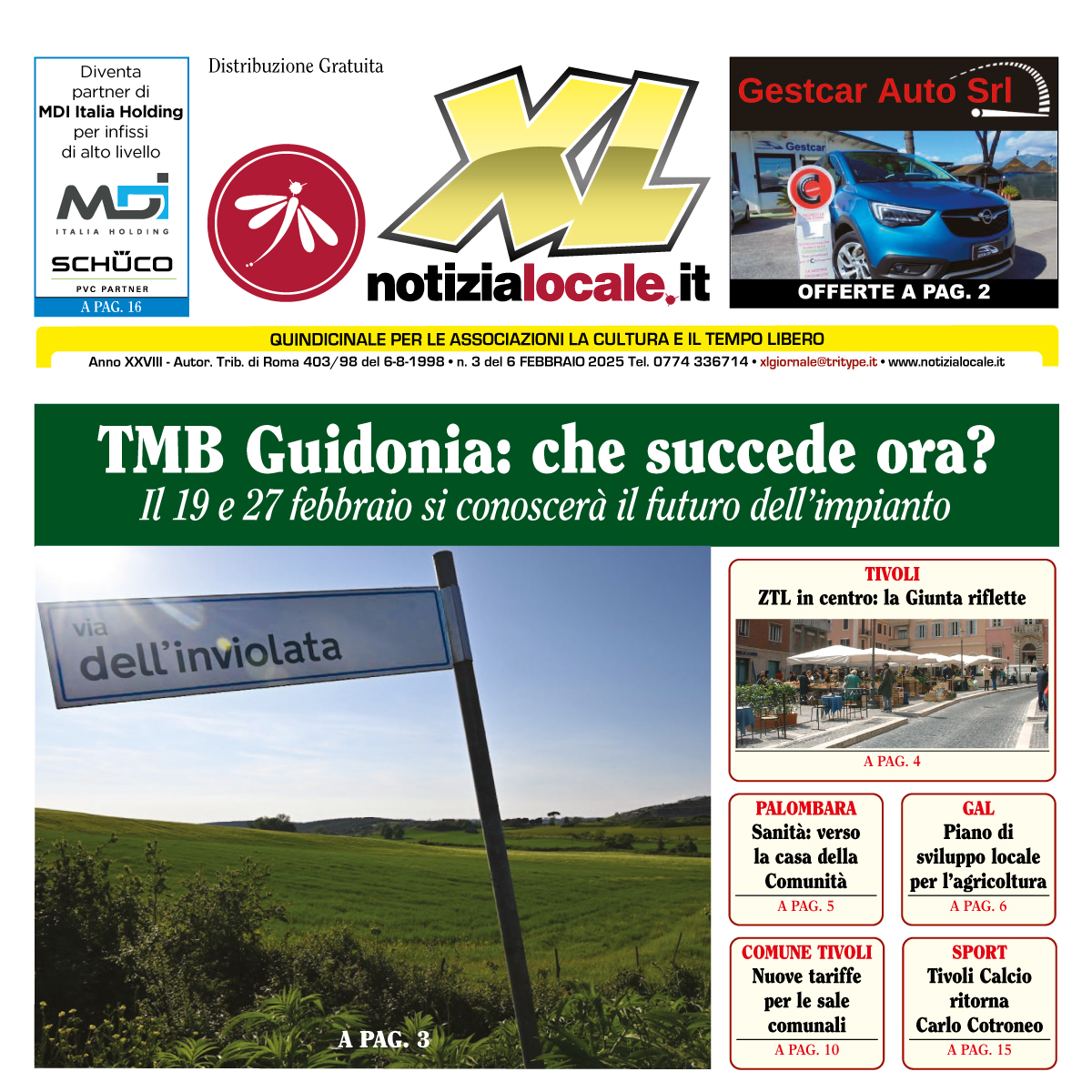XL GIORNALE del 6 febbraio