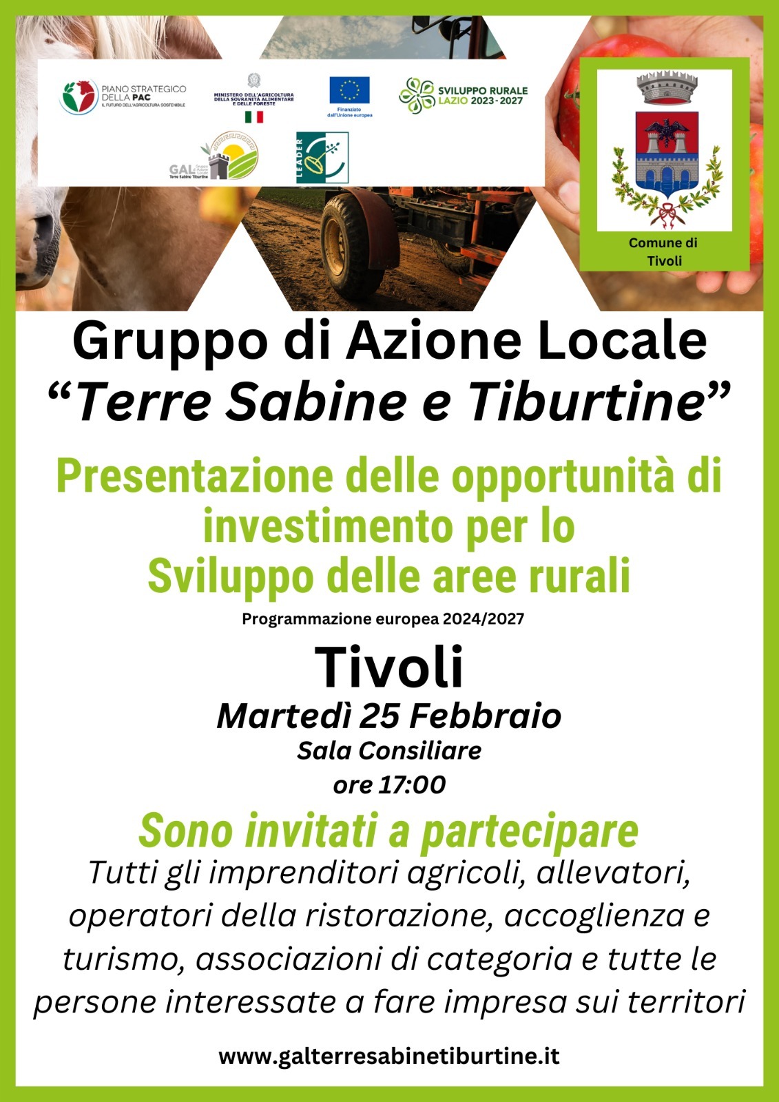 GAL: opportunità di investimento per lo sviluppo delle aree rurali