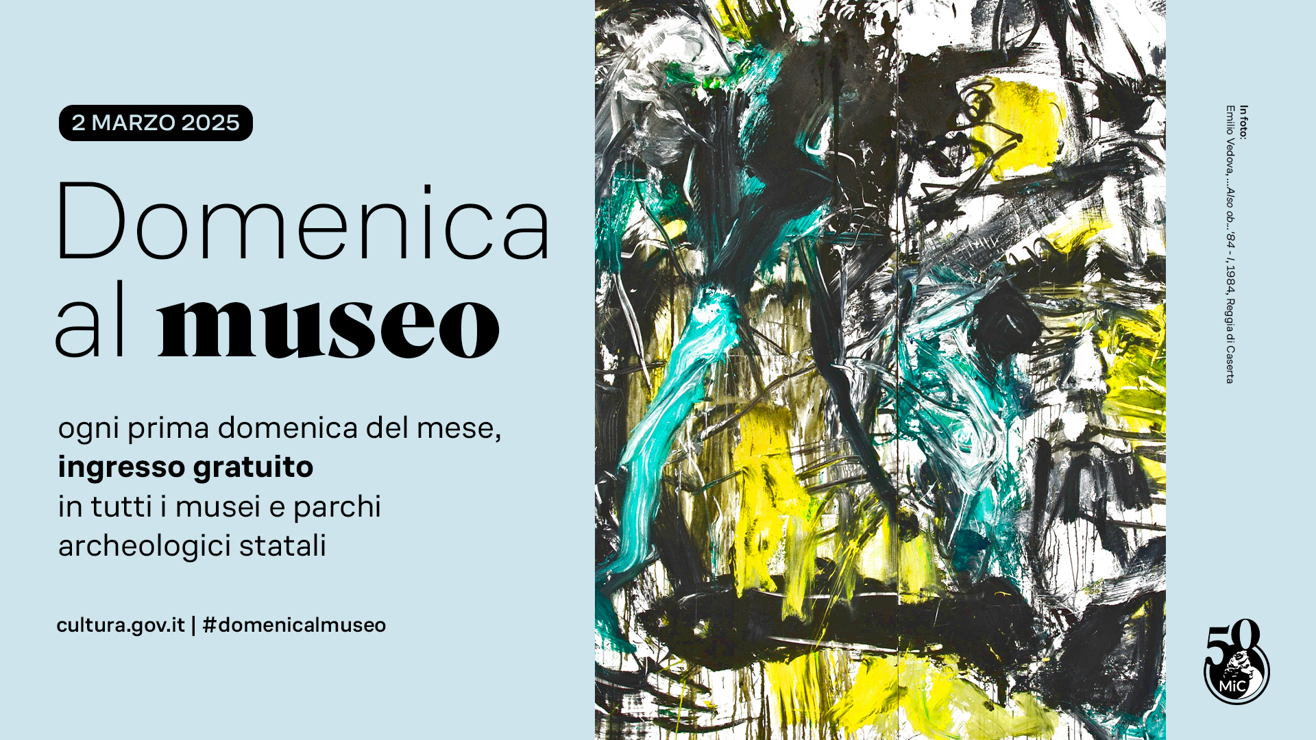 Il 2 marzo si rinnova l’appuntamento con #domenicalmuseo