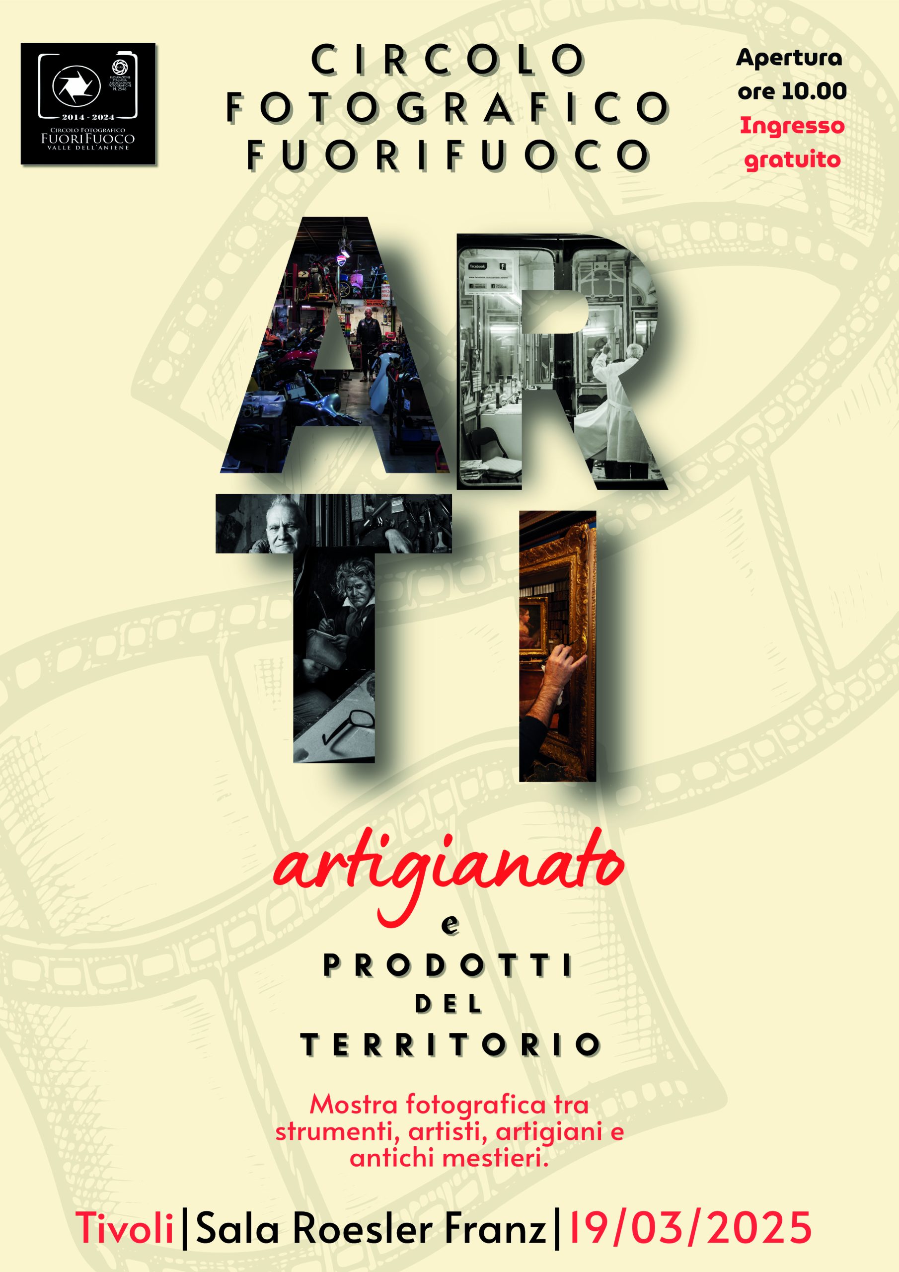 A Tivoli il 19 marzo presso la Sala Roesler Franz mostra sull’artigianato