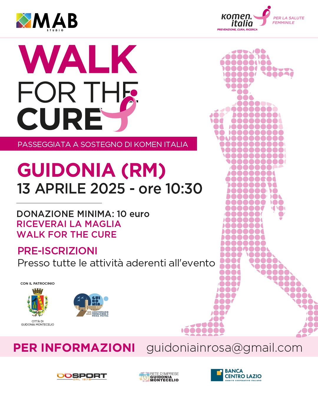 Passeggiata solidale a Guidonia domenica 13 aprile