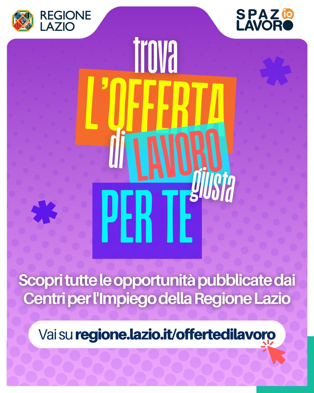 Lavoro: banca dato della Regione Lazio