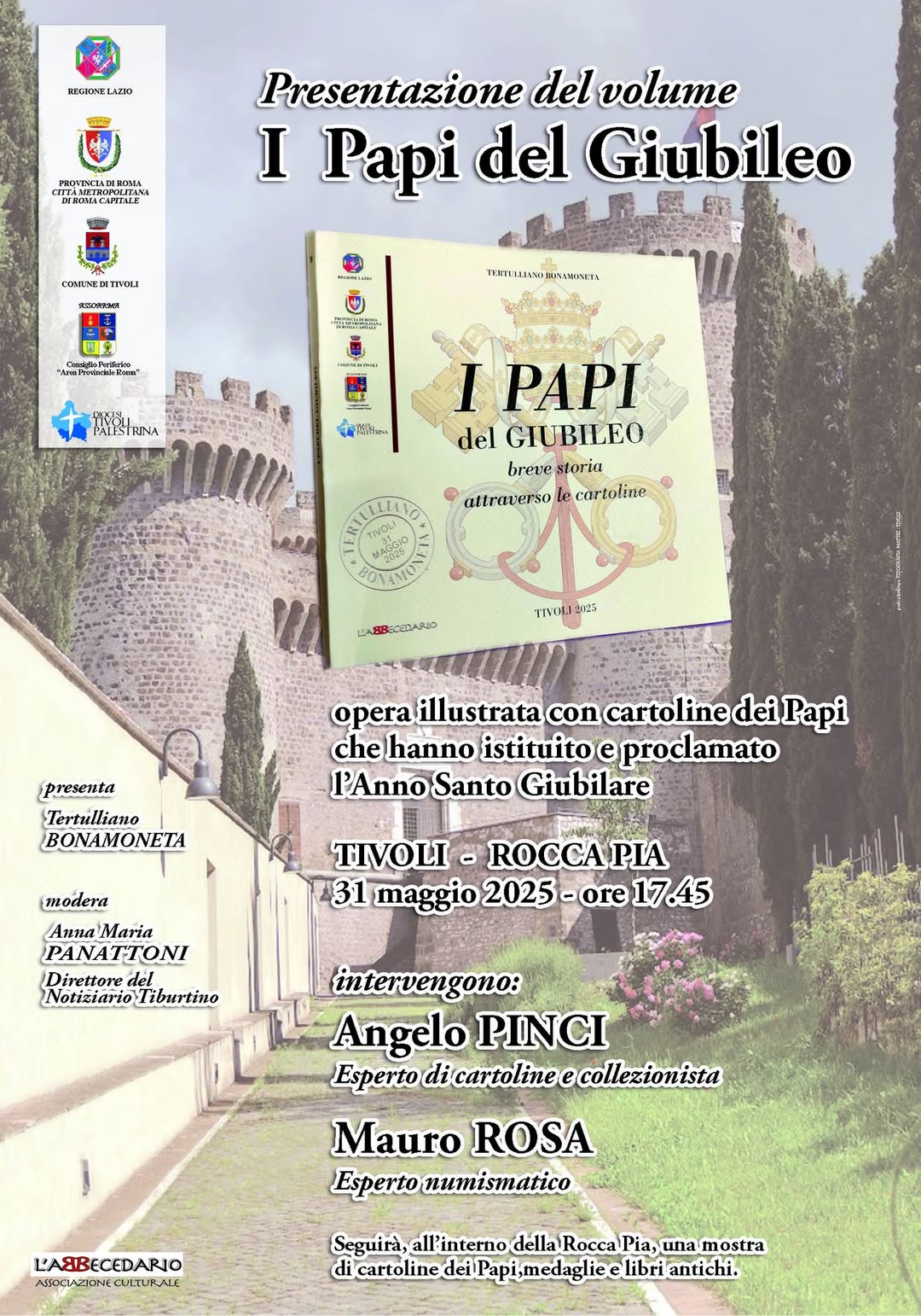 Tivoli, 31 maggio – Presentazione del volume “I papi del Giubileo”