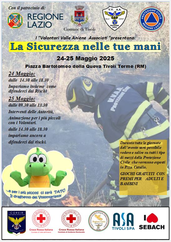 La Sicurezza nelle tue mani con i Volontari Valle Aniene Associati