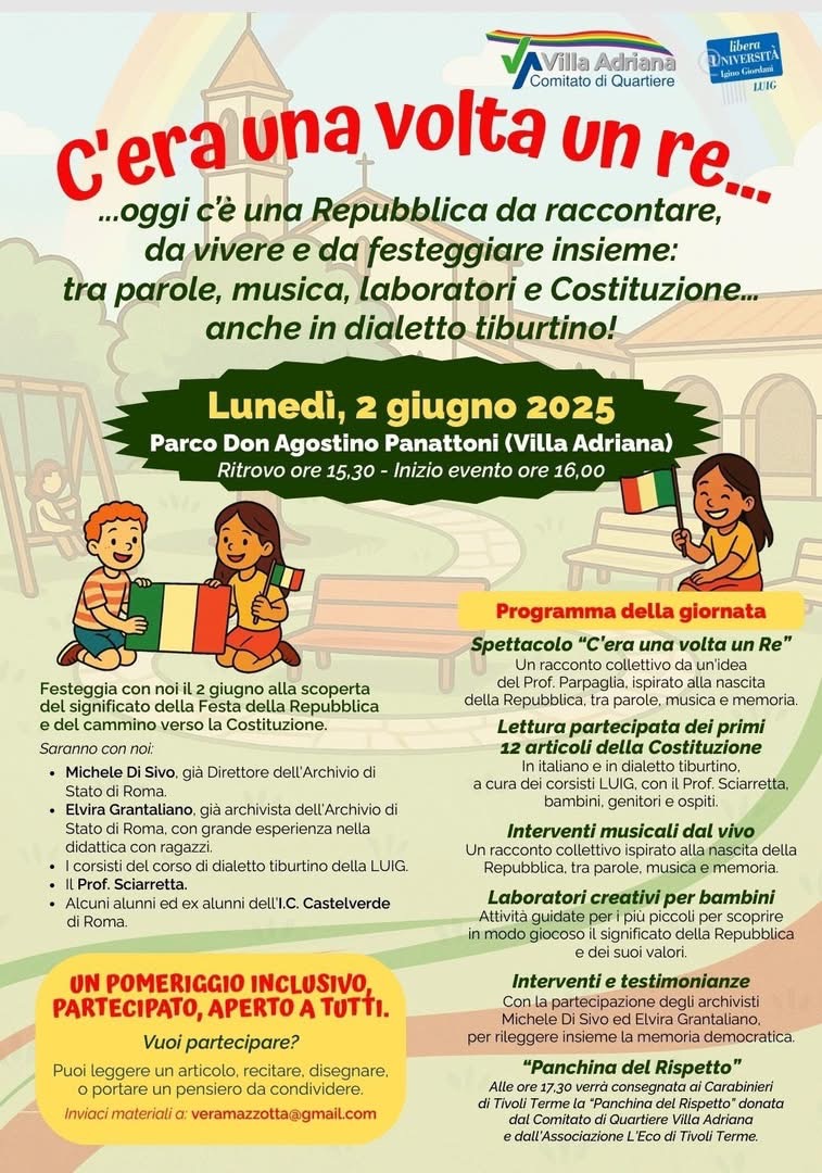 2 Giugno a Villa Adriana: Festa della Repubblica tra memoria e partecipazione