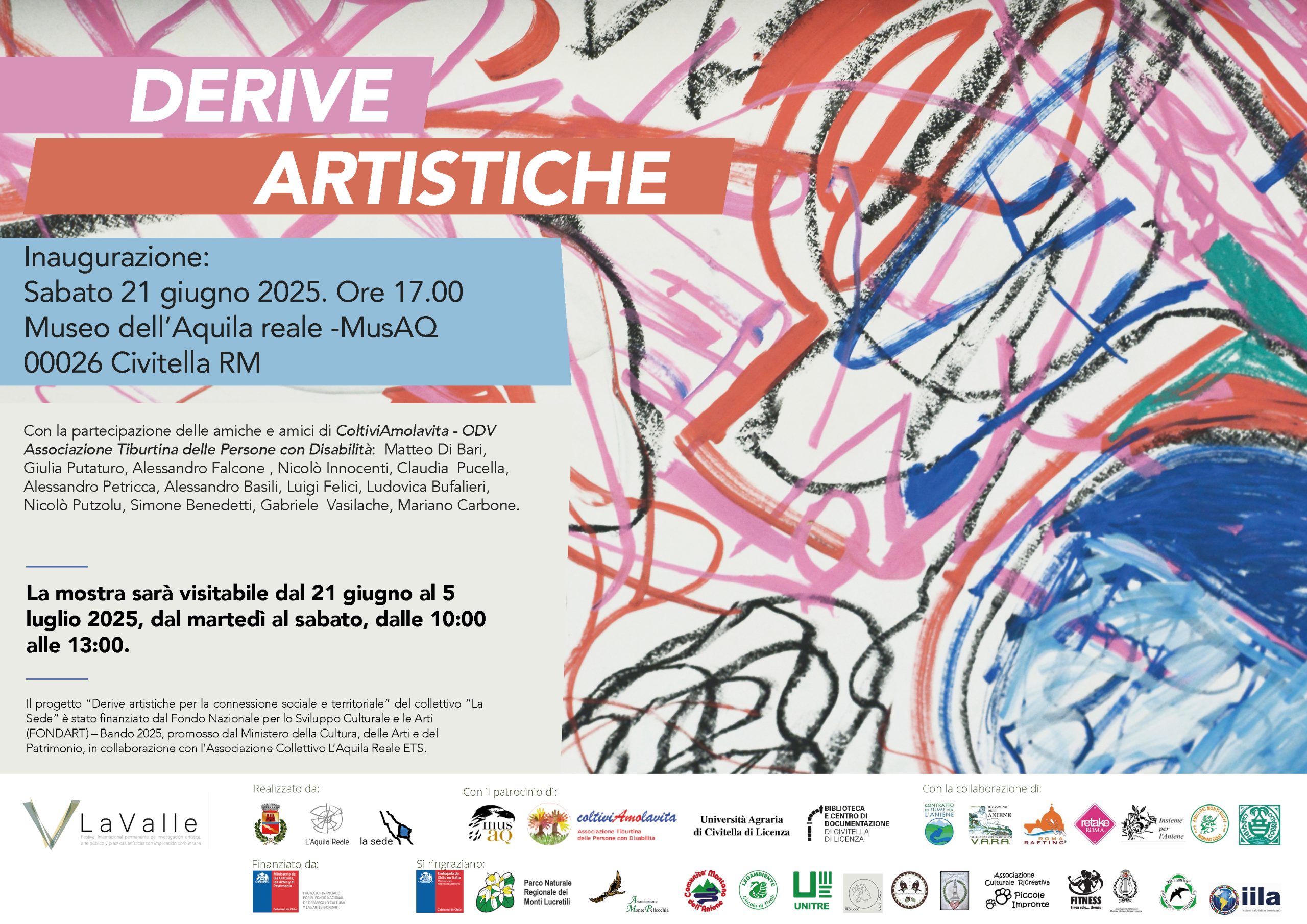 Inaugurazione della mostra “Derive artistiche” a Civitella di Licenza