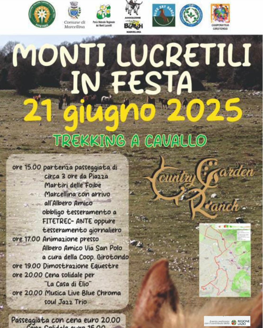 Monti Lucretili in Festa: trekking a cavallo il 21 Giugno 2025 🐎