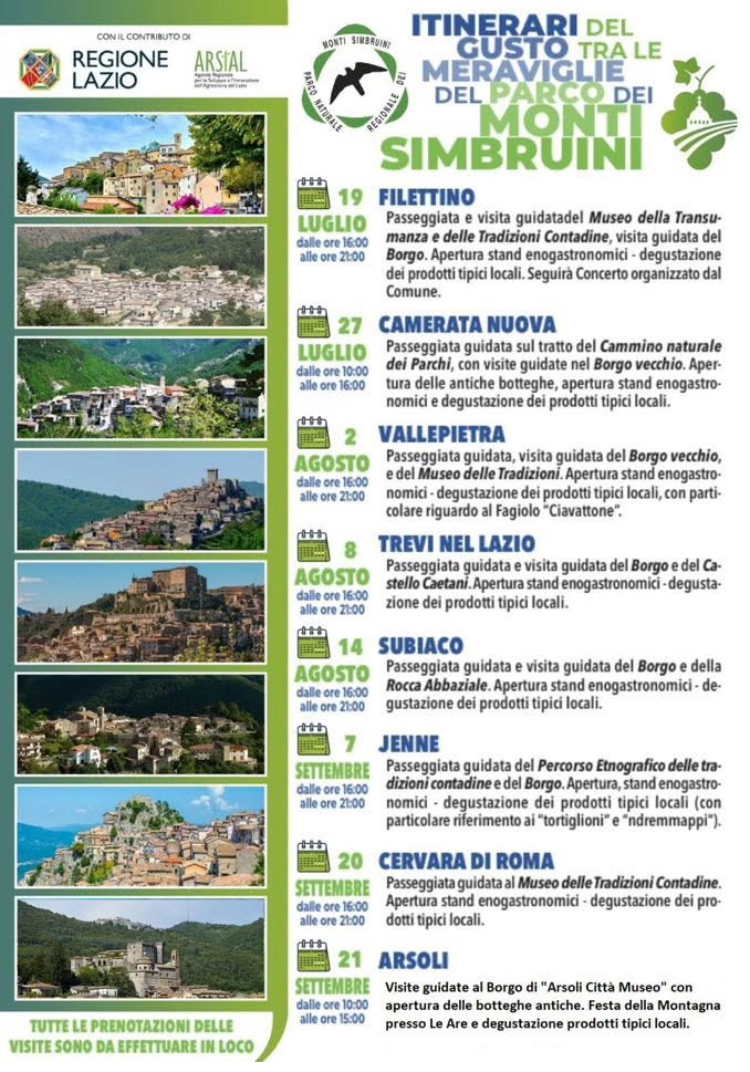 Tra natura e tradizione: un’estate di sapori nei Monti Simbruini