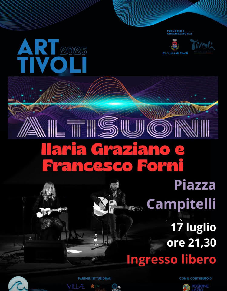 Giovedì 17 luglio in Piazza Campitelli per Art Tivoli