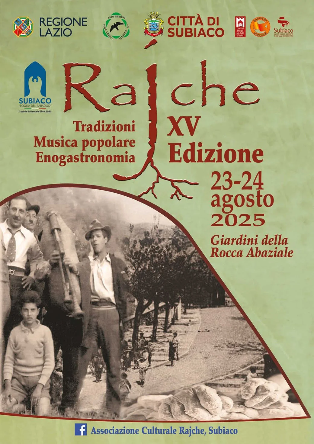 Subiaco torna il 23 e 24 agosto con “Rajche, radici in comune”