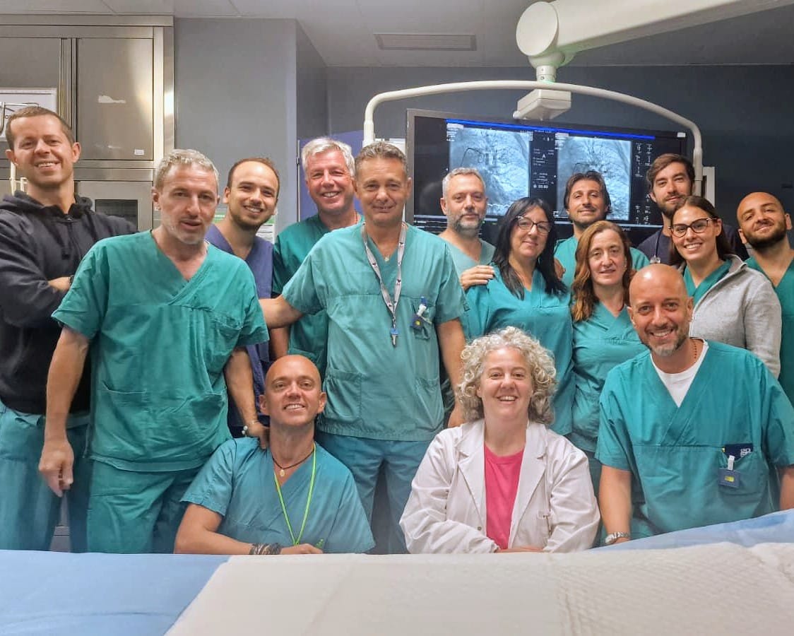 Ospedale di Tivoli: intervento salvavita con tromboaspirazione meccanica