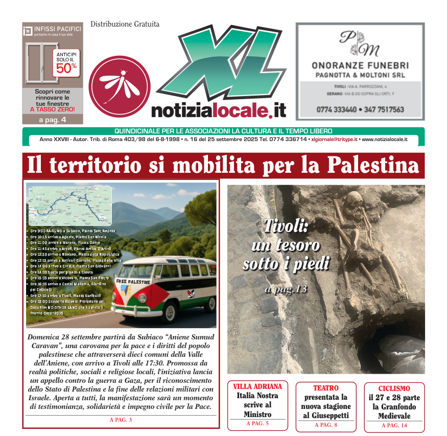 XL GIORNALE del 25 settembre
