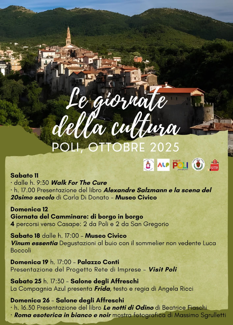 Poli: un ottobre  all’insegna della Cultura
