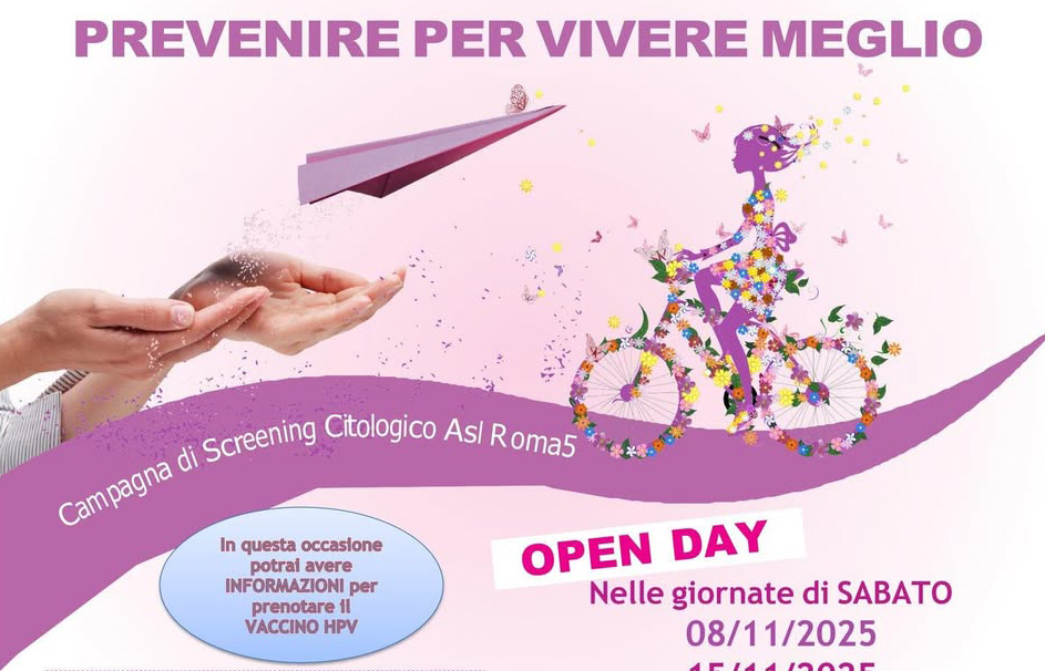 Open Day di screening citologico dell’ASL Roma 5