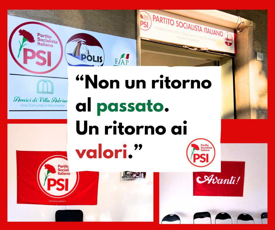 Inaugurata a Villa Adriana la nuova sede della Federazione PSI Tivoli, Guidonia e Valle dell’Aniene: intitolata a Luciano Romanzi