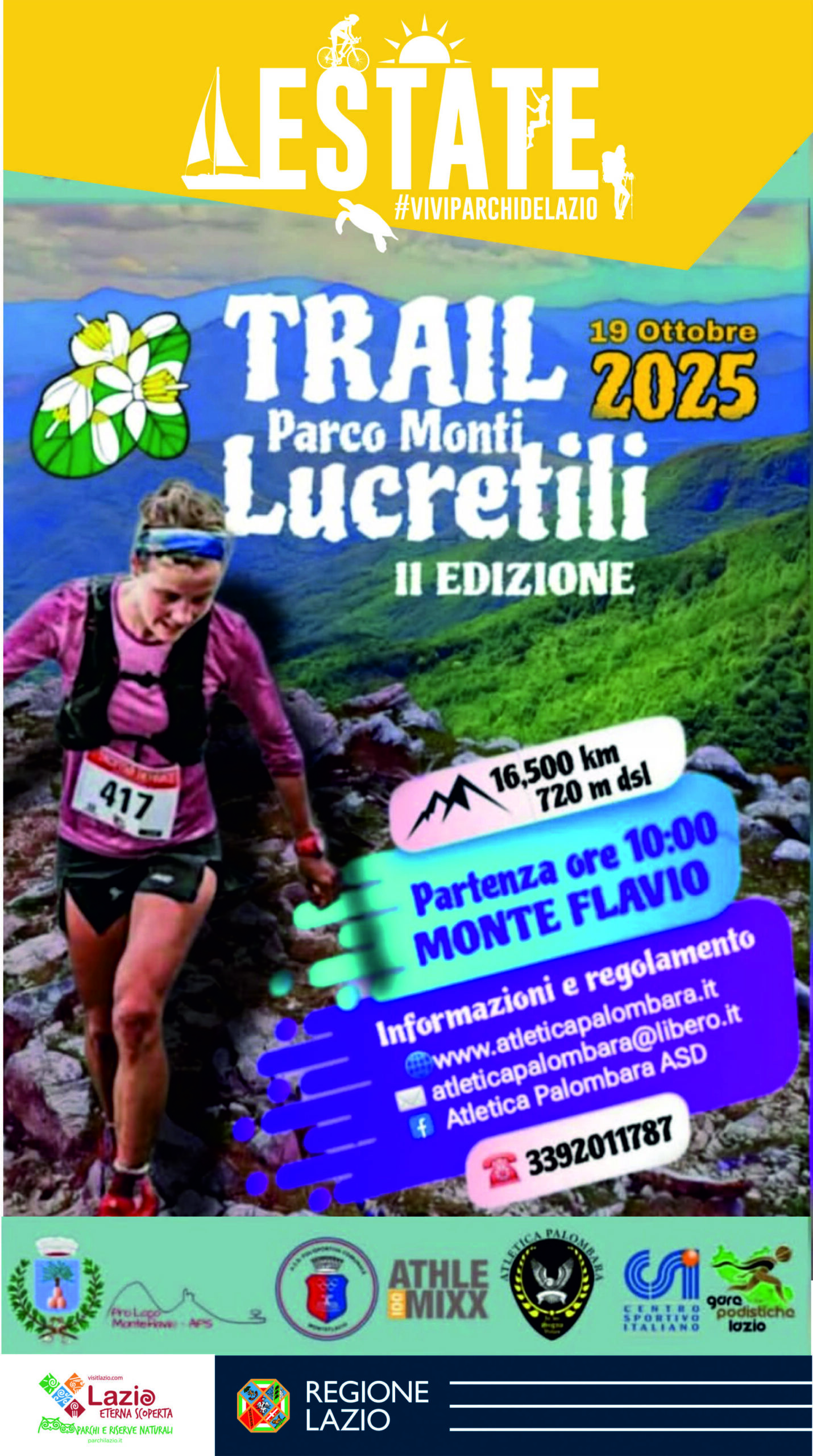 Trail del Parco dei Monti Lucretili 2025